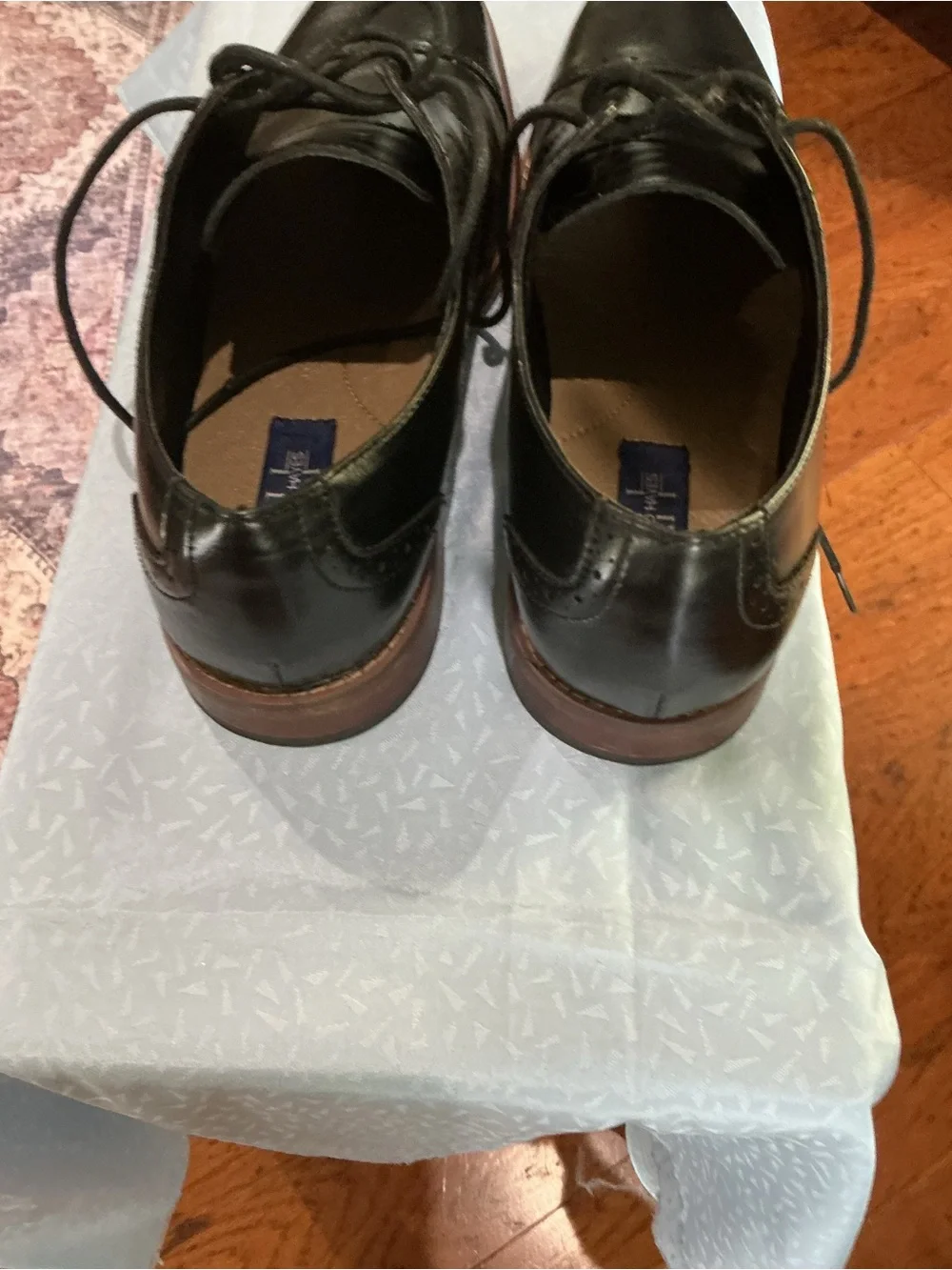 G.H. Bass & Co. Black Leather Tassel Kiltie Loafers